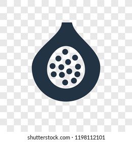 Fig vector icon isolated on transparent background, Fig transparency logo concept