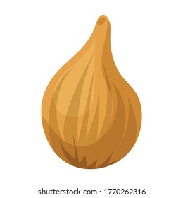 Icono de vector Fig.Icono de vector de dibujos animados aislado en la niebla de fondo blanco.