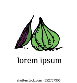 Fig vector illustration (sign, symbol, logo, icon)