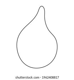 Fig vector outline icon. Vector illustration slice fruit on white background. Isolated outline illustration icon of fig.