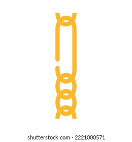 figaro chain color icon vector. figaro chain sign. isolated symbol illustration