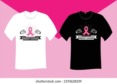 Fight against Breast Cancer T Shirt Design