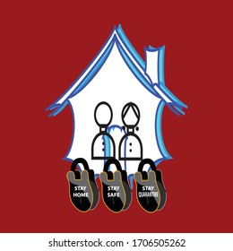 fight against corona virus stay home stay corantine label  -coronaviruses are a group of related viruses that cause diseases in mammals and birds. In humans, 