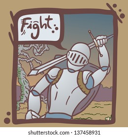 Fight army comic