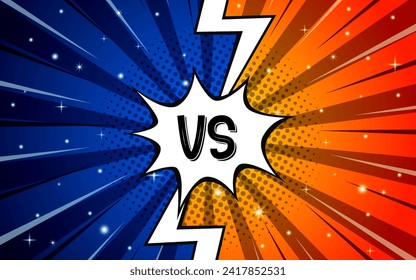 Fight background comic style design. Vector illustration
