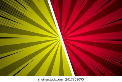 Fight background comic style design. Vector illustration