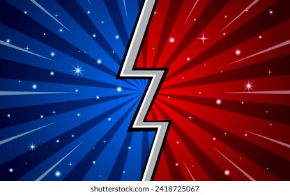 Fight background comic style design. Vector illustration
