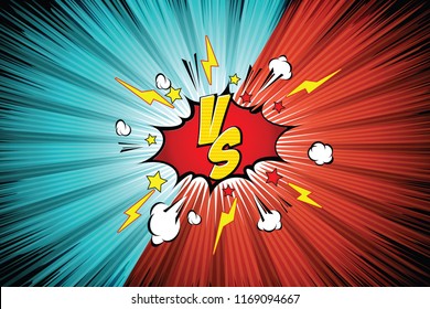Fight backgrounds comics style design. Vector illustration.