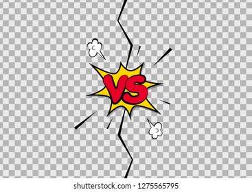 Fight backgrounds comics style design. Pop art texture.Transparent background. Vector illustration.