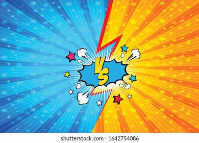 Fight backgrounds comics style design. Vector illustration