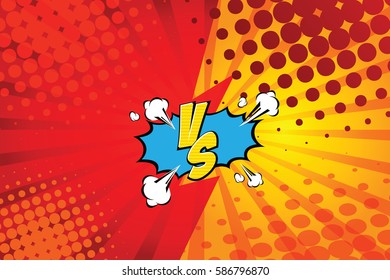 Fight backgrounds comics style design. Vector illustration