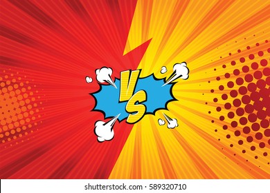 Fight backgrounds comics style design. Vector illustration