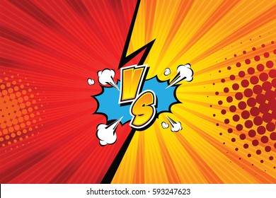 Fight backgrounds comics style design. Vector illustration