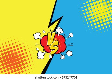 Fight backgrounds comics style design. Vector illustration