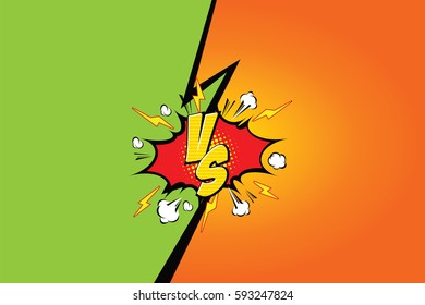 Fight backgrounds comics style design. Vector illustration