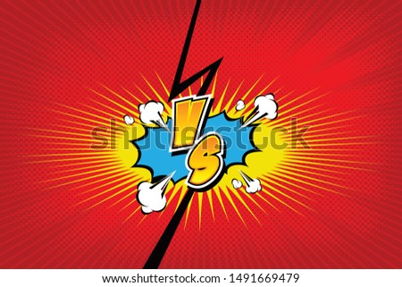 Fight backgrounds comics style design. Vector illustration.
