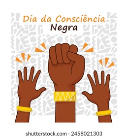 Fight for Black Awareness Day vector illustration