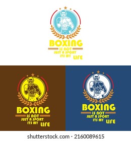 Fight boxing sport typography and vector, t-shirt graphics, vectors