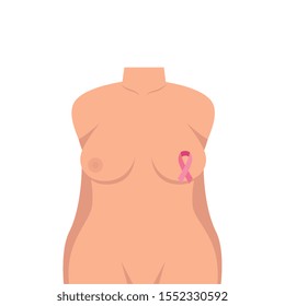 of the fight cancer against breast vector illustration design