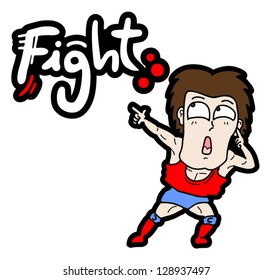 Fight cartoon