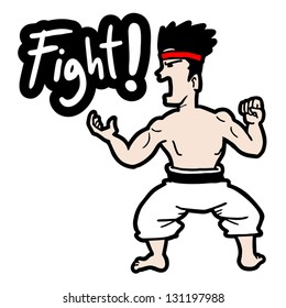 Fight cartoon