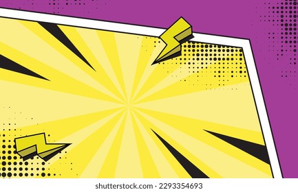 Fight cartoon and comic pop art background template