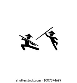 fight Chinese fighters icon. Elements of fighting icon. Premium quality graphic design icon. Simple single combat icon for websites, web design, mobile app, info graphics on white background