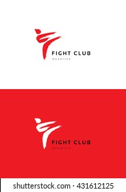 Fight Club Logo Template.