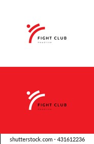 Fight Club Logo Template.