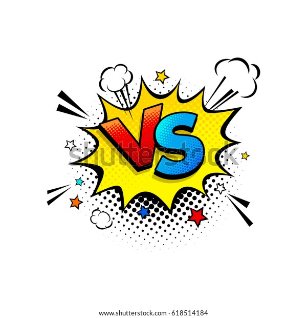 Fight Comic Speech Bubble Expression Text Stock Vector (Royalty Free ...