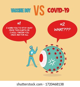 Fight coronavirus together by stay and work at home