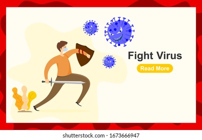  fight covid-19 corona virus. cure corona virus. people fight virus concept. corona viruses vaccine concept. end of 2019-ncov. don't be afraid of the corona virus concept.