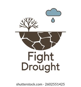 Fight Drought T Shirt Design, Protect From Drought T Shirt Design