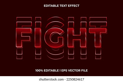 bearbeitbarer Texteffekt bekämpfen, Schriftart mit Schrift schreiben, roter 3D-Text für Titel
