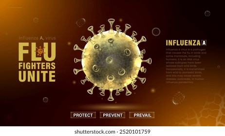 Fight Flu Shield your Community boost your immunity Against Influenza-A Vector Design