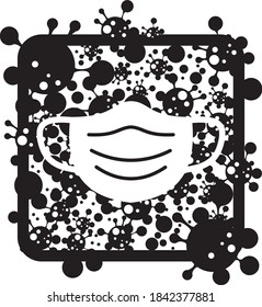 Fight for health with wearing face mask, COVID-19