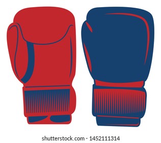 Fight Icon | Boxing Gloves Vector Illustration Silhouette