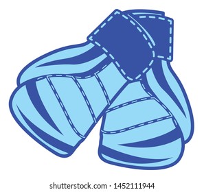 Fight Icon | Boxing Gloves Vector Illustration Silhouette