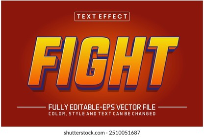Fight Text effect editable template