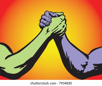 fight two color
