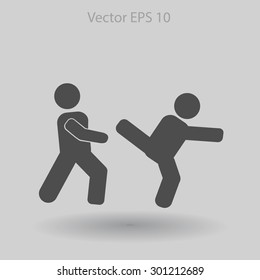 fight vector icon