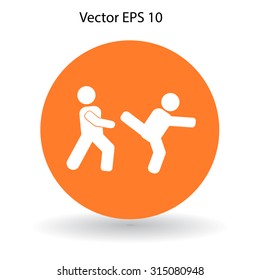 fight vector icon