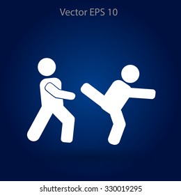 fight vector icon