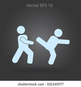 fight vector icon