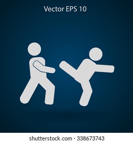 fight vector icon