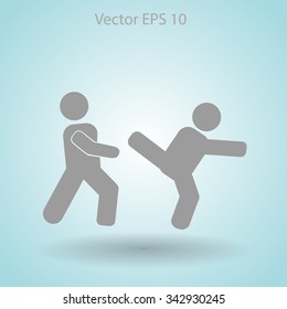 fight vector icon