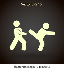 fight vector icon