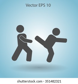 fight vector icon