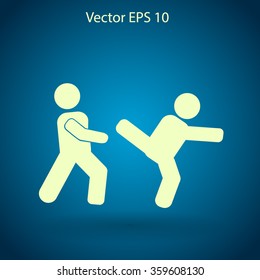 fight vector icon