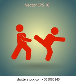 fight vector icon